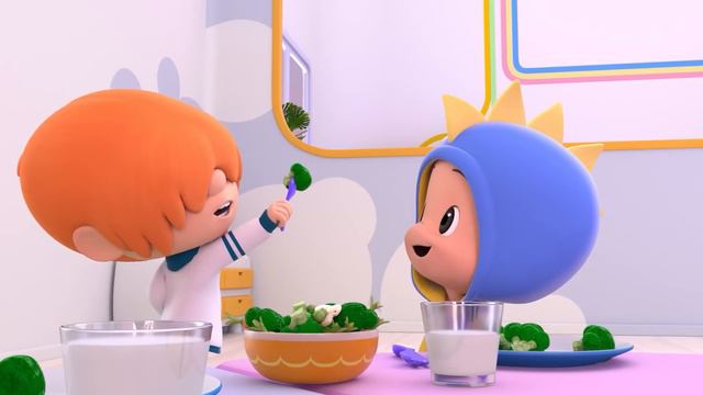 ¡Familia dedo! Huevos y globos y más canciones infantiles para bebés con Cleo y Cuquín смотреть онлайн