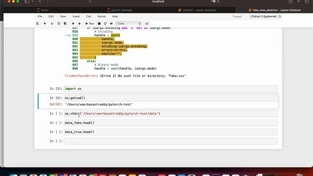 Fixing" No such file or directory error" in Jupyter Notebook смотреть онлайн