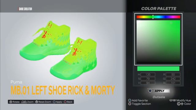 How To MAKE Puma MB.01 "Rick & Morty" (Left Shoe) In NBA 2k23 - Shoe Creator смотреть онлайн