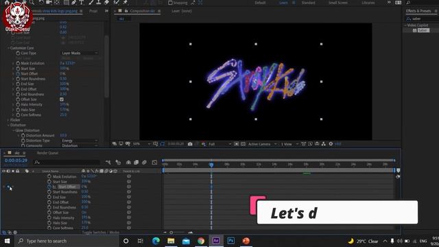 Neon Stray Kids Logo - After Effect Tutorial - Saber Plugin смотреть онлайн
