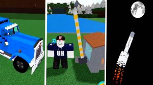 РАКЕТА И ГРУЗОВИК  подписчика Frogjin в Build a Boat Roblox