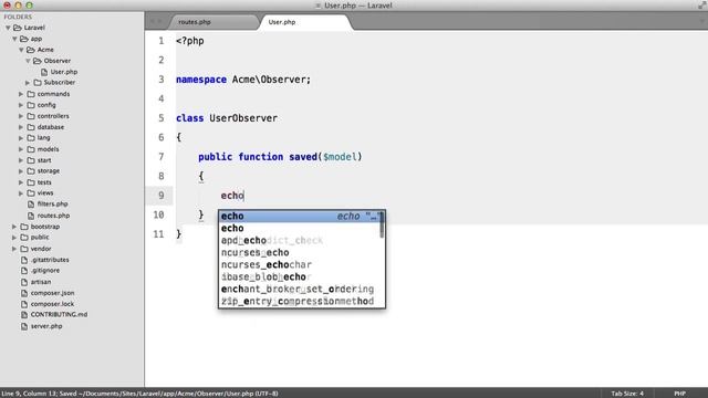 Laravel: Observers смотреть онлайн