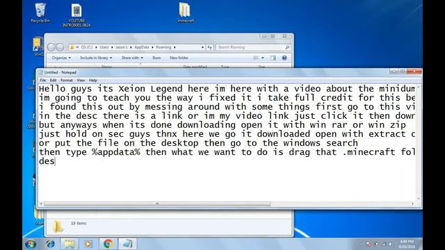 How To Fix Minidump Error Minecraft (solution) смотреть онлайн