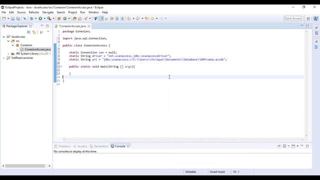 Conectar Java Con Access