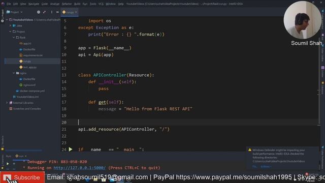 How to create Flask REST API with NGNIX + WSGI + Docker Tutorial смотреть онлайн