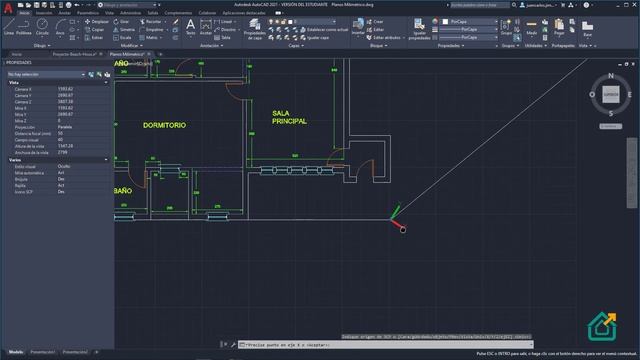 ? Girar Sistema de Coordenadas de AutoCAD 2021. ? Rotar Dibujo y Cambiar los ejes del UCS o SCP смотреть онлайн