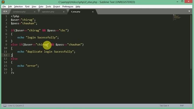 php if statement if else and elseif statements in hindi by chirag chauhan смотреть онлайн