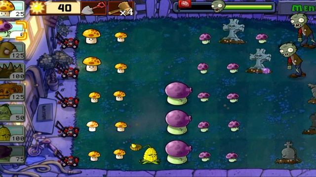 Plants vs Zombies : Survival - Night смотреть онлайн
