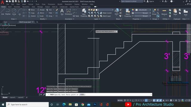 How to Draw a Staircase Section in AutoCAD - Class 35 Urdu/Hindi смотреть онлайн