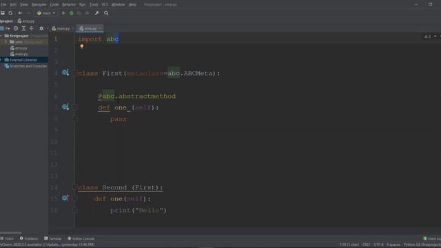 Abstract class in Python التجريد في بايثون смотреть онлайн
