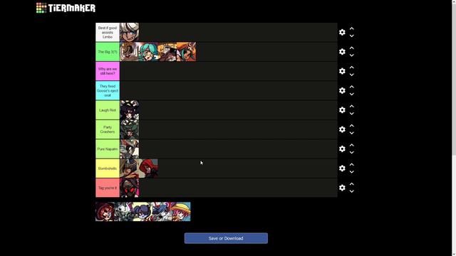 Skullgirls Post Umbrella Tier List