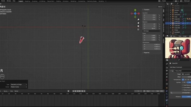 Как ускорить полет ракеты в Blender смотреть онлайн