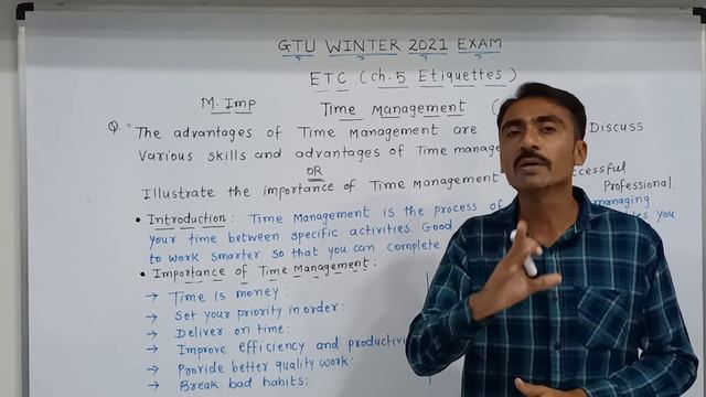 Time Management || It's Importance || Chapter-5 || Etiquettes || ETC || Sem-3 B.E. || смотреть онлайн