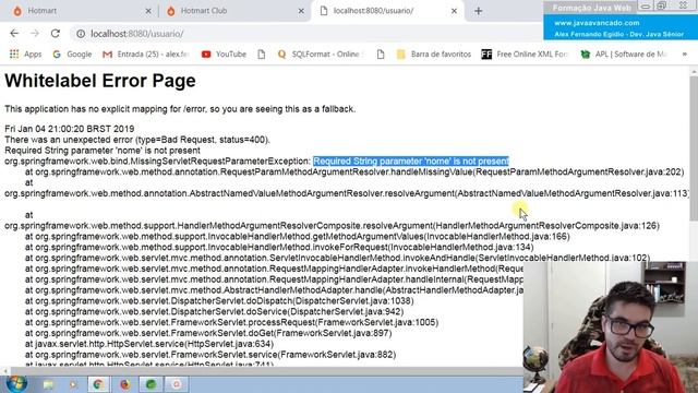 ? Passando parâmetros para o serviço RESTfull - Formação Java Web Full-Stack смотреть онлайн
