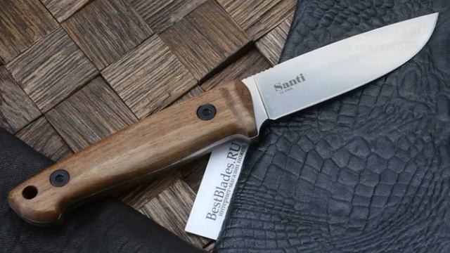 Нож Kizlyar Supreme Santi, рукоять дерево, сталь D2 смотреть онлайн