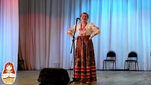 «В нашем песенном районе», (весёлая песня под баян). Поёт Анастасия Андриянова. Merry Russian song.