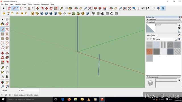 How To Use Line Tool In Sketch Up Software смотреть онлайн