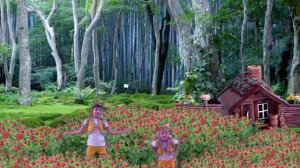 Маленькие гномики водят хороводики. На полянке возле речки.