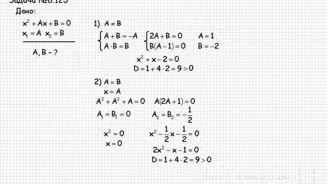 131 Сборник конкурсных задач по математике Алгебраические уравнения № 6 125 6 128 6 133 смотреть онлайн