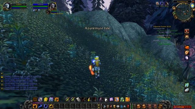 World Of Warcraft Burning Crusade Classic - Shaman Draenei Let's Play #5 Fire Totem Questline смотреть онлайн
