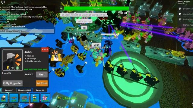 (Unedited) [Roblox] Tower Defense Simulator - NUCLEAR FALLEN KING BEATEN! {with friends} смотреть онлайн