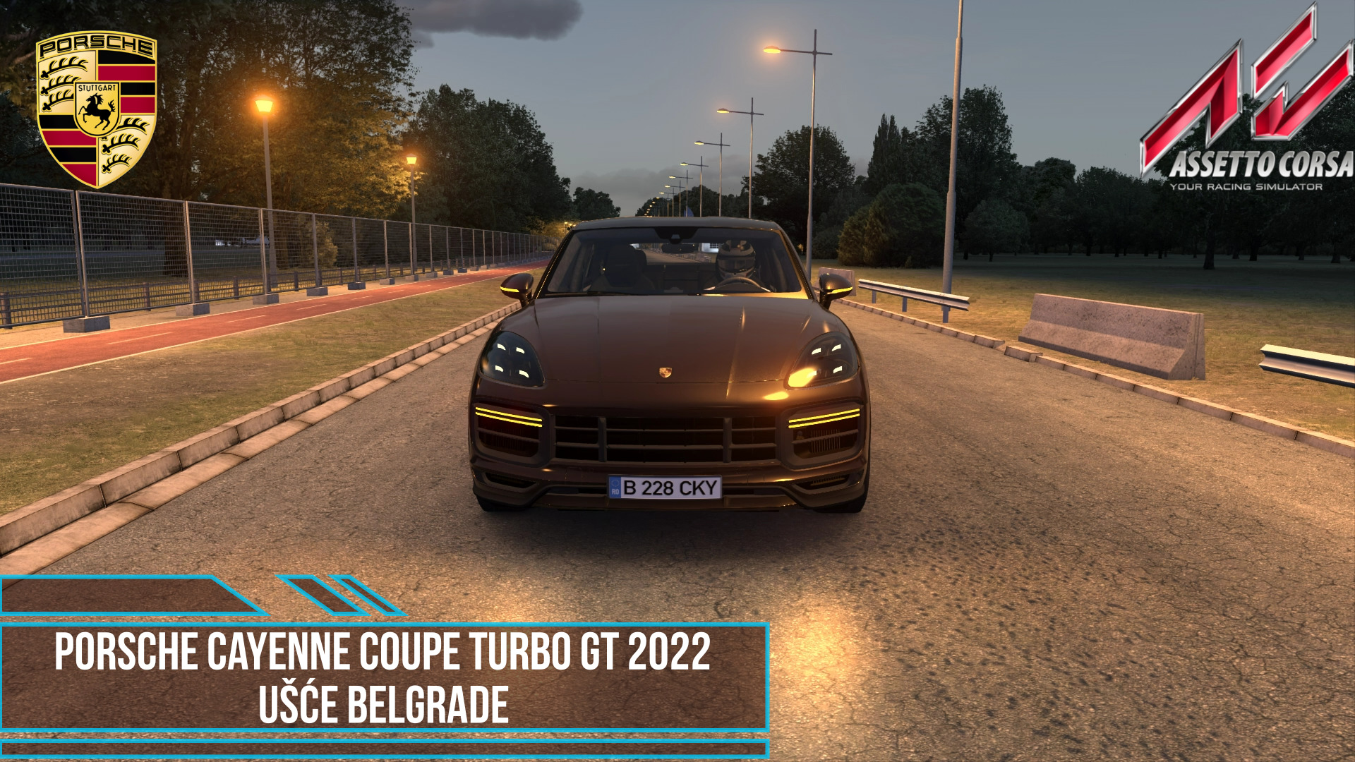 Porsche Cayenne Coupe Turbo GT 2022 - Ušće Belgrade | Assetto Corsa.mp4 смотреть онлайн