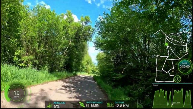 1 hour small Roads Indoor Cycling Workout with Cadence & Speed Display 4K смотреть онлайн