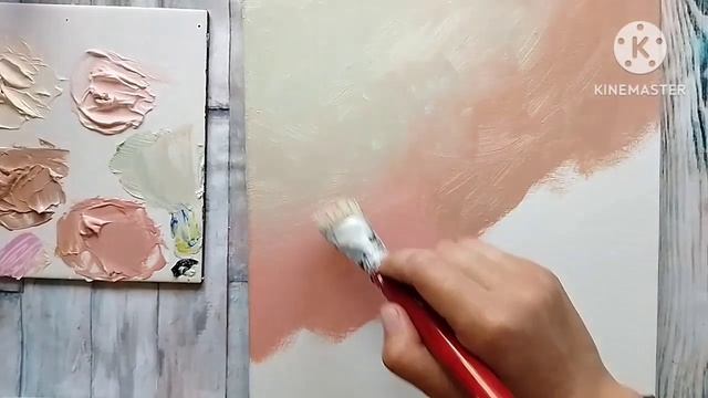 Картина с объёмными цветами из текстурной пастой, интерьерная рельефная картина своими руками легко смотреть онлайн