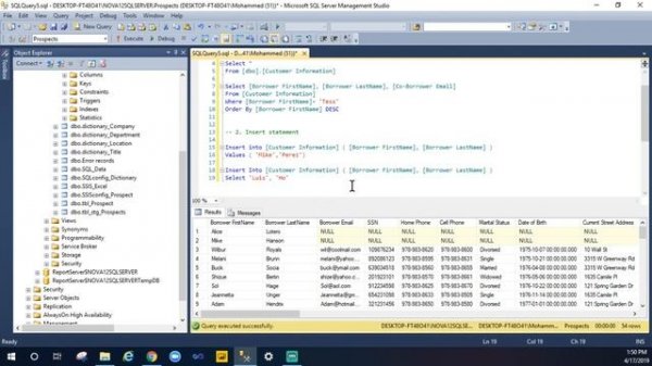 SQL Tutorials - 2.Select / Insert / Update / Delete in SQL