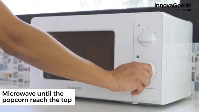 Aparat popcorn fara ulei, Popbox pliabil, din silicon смотреть онлайн