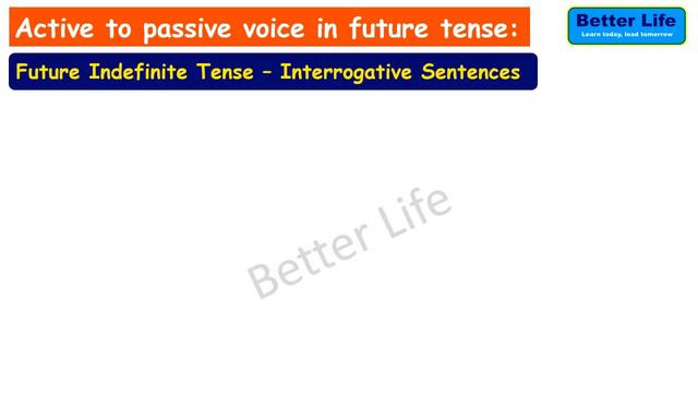 Voice Change in Future Tense Rules, Structure/Formula with Examples | Active Voice to Passive Voice смотреть онлайн