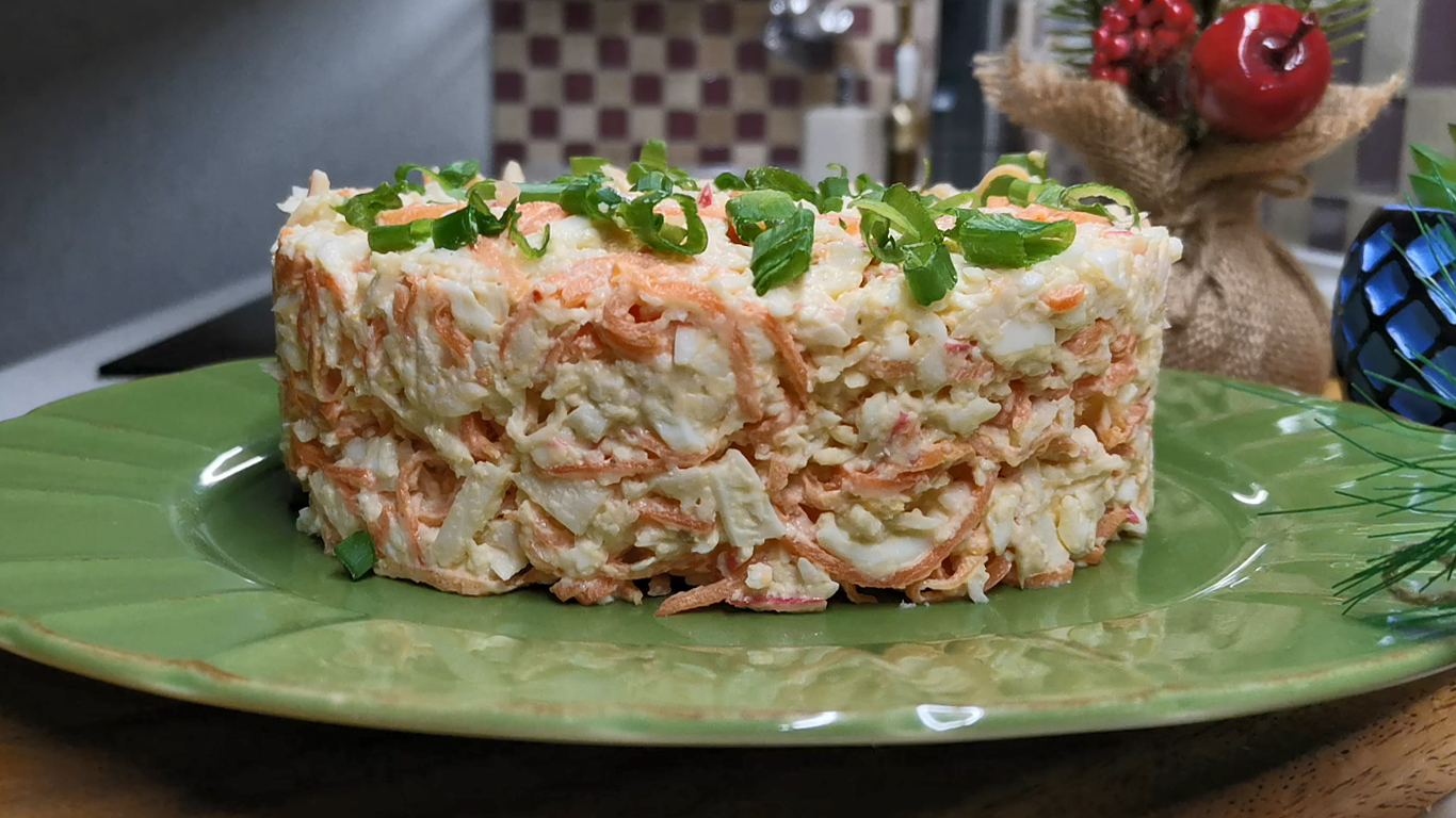 На столе столько всего, а этот САЛАТ съедается первым! Салат на новогодний стол, гости его обожают! смотреть онлайн