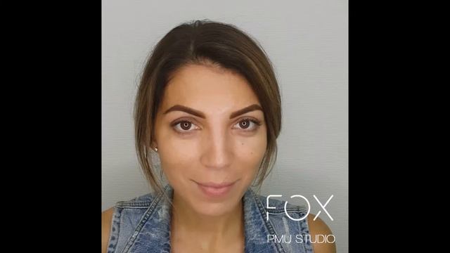 Татуаж бровей в пудровой технике, спустя год и сразу после процедуры обновления ?? смотреть онлайн