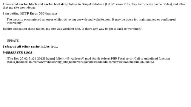 Drupal: Error 500 (Internal Server Error) After Clearing Cache (2 Solutions!!) смотреть онлайн