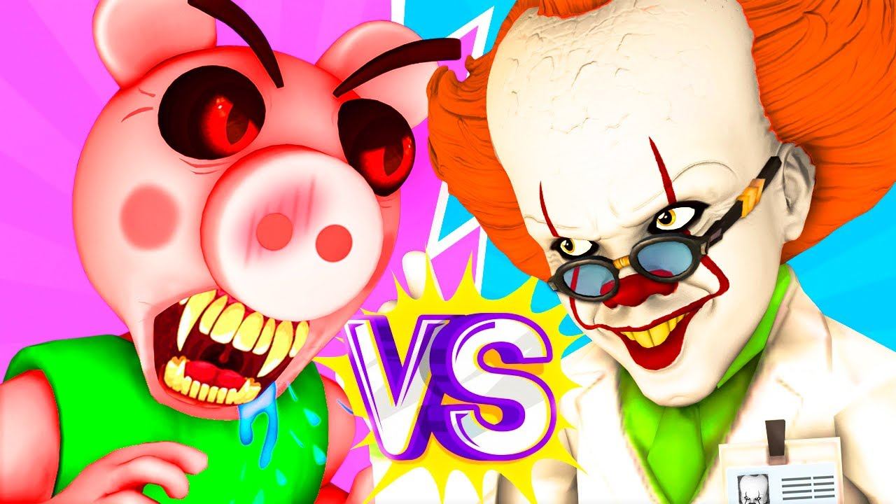 Пигги vs Пеннивайз - Фильм (Ной Все Серии Подряд Roblox Piggy Роблокс Свинка Пеппа 3D Анимация) смотреть онлайн