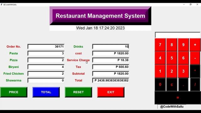 Restaurant Management System project using Python Tkinter |Download with source code| смотреть онлайн