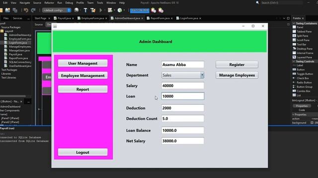 Employee Payroll, Salary & Loan Management System - JAVA, SQLite, PDF || Part 1 - Project Demo смотреть онлайн