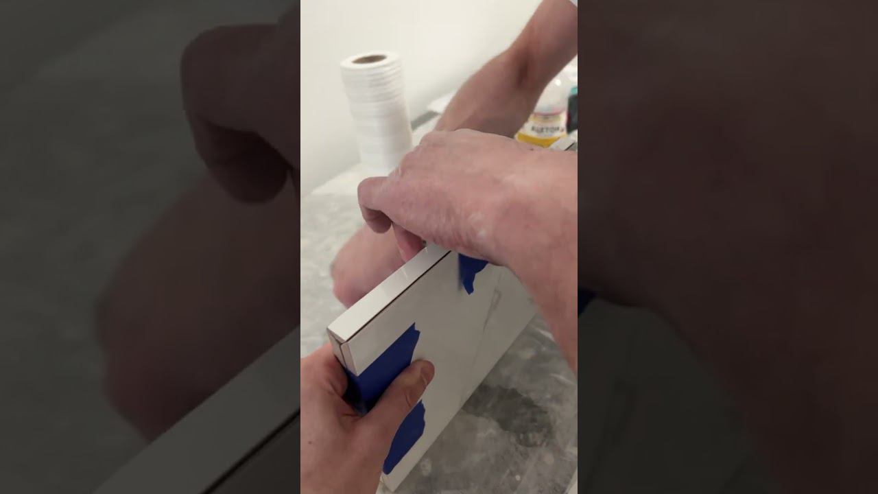 Изготовление полочки из керамогранита на объекте в ЖК Серебряный парк смотреть онлайн