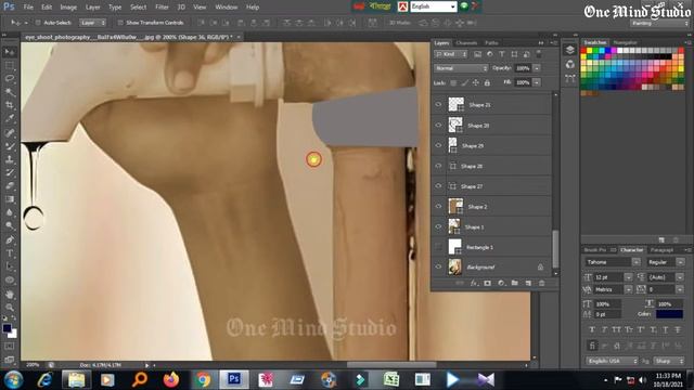 How to draw a cartoon in Adobe Photoshop - One Mind Studio | save the water смотреть онлайн