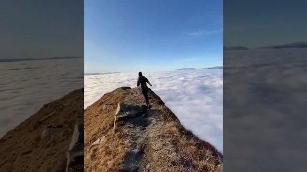 Running above the clouds in Italy! ⛰️☁️.mp4