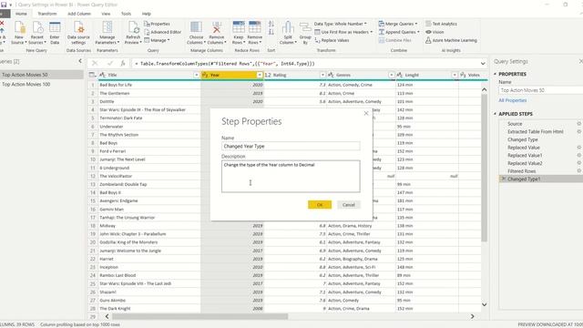 Query Settings pane in Power BI смотреть онлайн