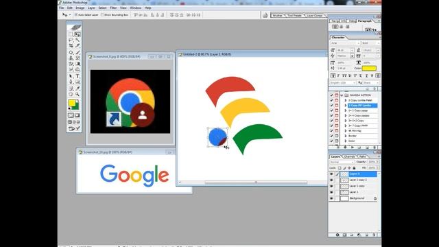 How To Design Google Chrome Logu in Photoshop смотреть онлайн