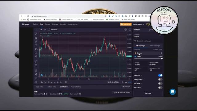 Tutorial-Strategy: How setup a cryptocurrency trading grid bot | Connecting Kraken to Bitsgap смотреть онлайн