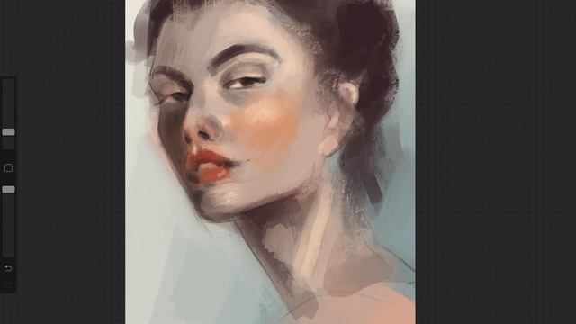 Рисую fashion портрет румяной девушки на iPad Pro в Procreate, процесс рисования смотреть онлайн