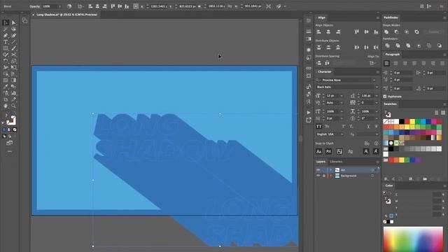 Create Easy Long Shadows | Adobe Illustrator Tutorial смотреть онлайн