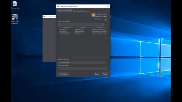 Checkout your Visual Studio Team Services Git sources from within IntelliJ IDEA смотреть онлайн