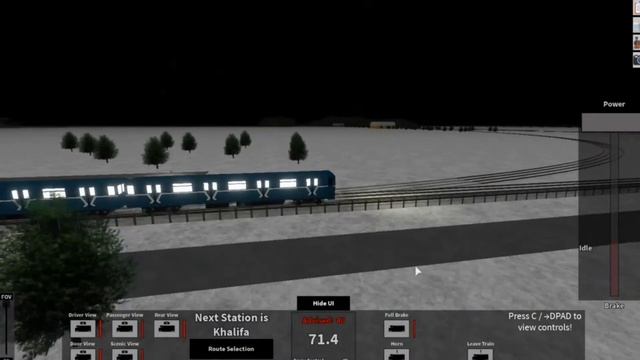 Играем в Rails Unlimited Metro mode в Roblox, едем из Bretton в Khalifa смотреть онлайн