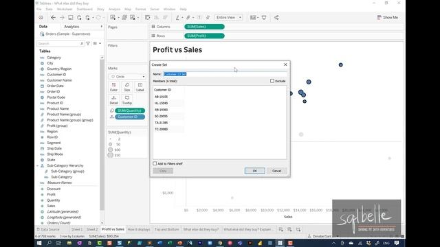 Tableau Groups vs Sets - Comparison and examples (proportional brushing, top and bottom values) смотреть онлайн