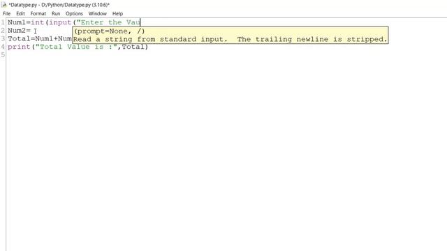 #7 How to get the user input value in Python - Learn Python in Tamil смотреть онлайн