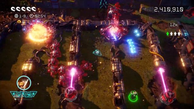 Nex Machina 1st Level All Secrets, Humans HD Gameplay смотреть онлайн